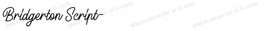 Bridgerton Script字体转换